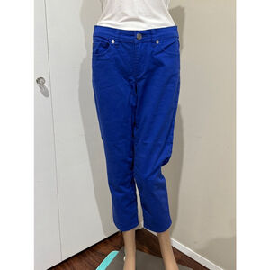 Women's Calvin Klein Jeans Skinny Crop Blue Size 8 5 pocket zip fly GUC